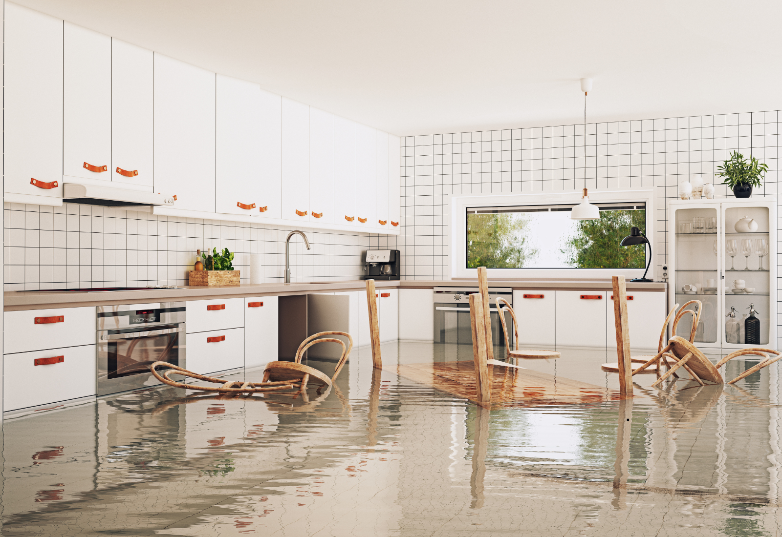 Image of a flooded home