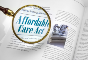 Image of a page reading Affordable Care Act